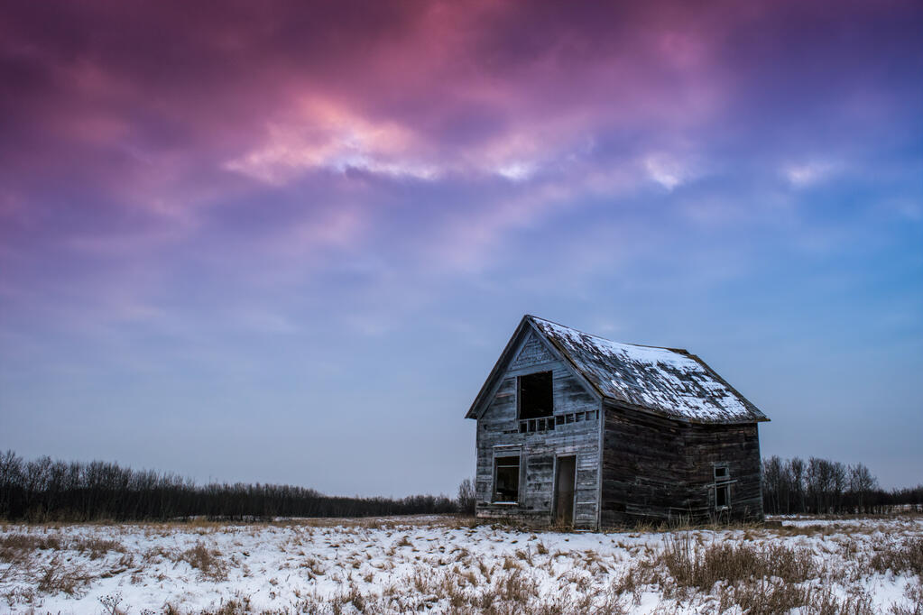 Empty ghost house.